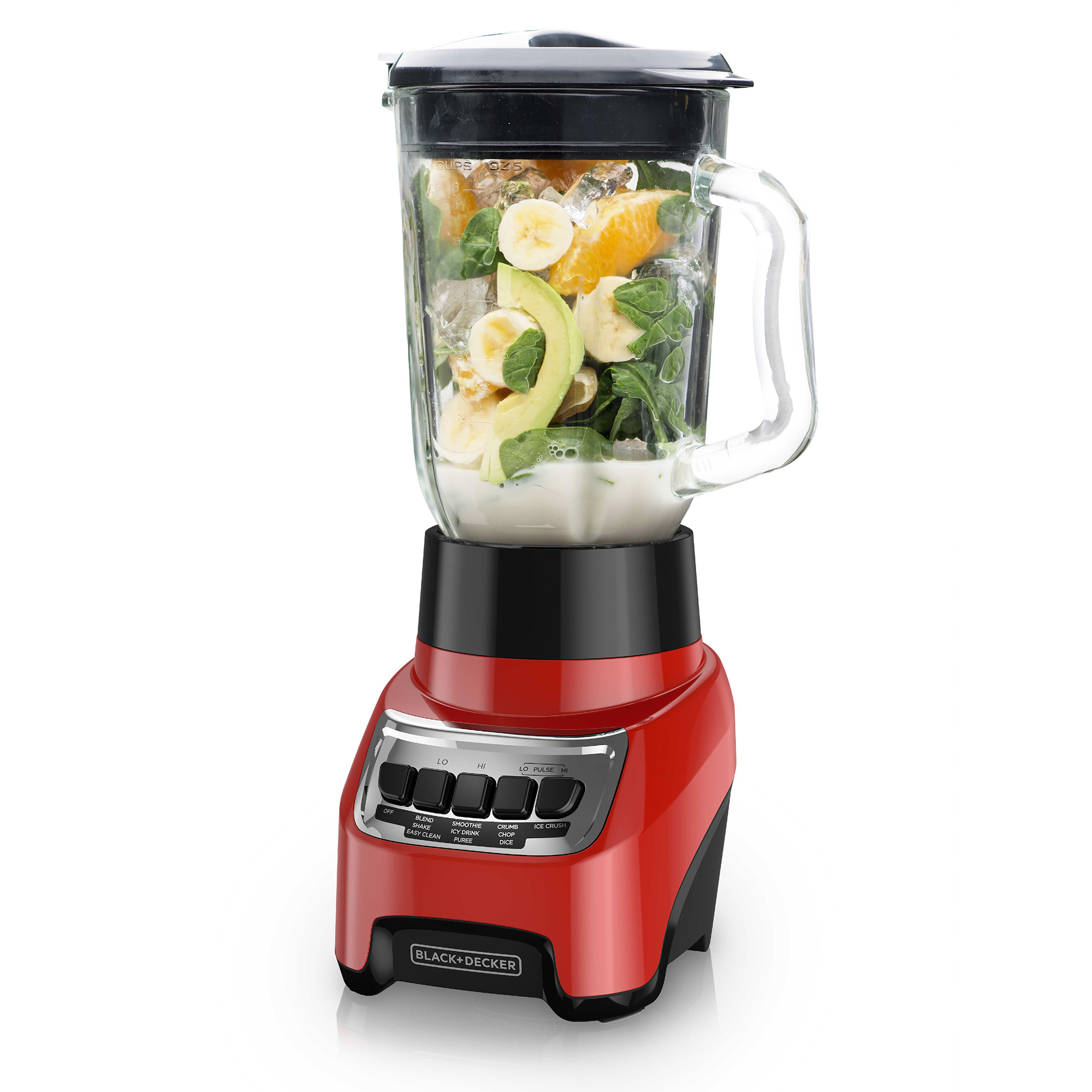 PowerCrush Multi Function Blender with 6 Cup Glass Jar Red